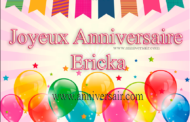 Joyeux anniversaire Ericka